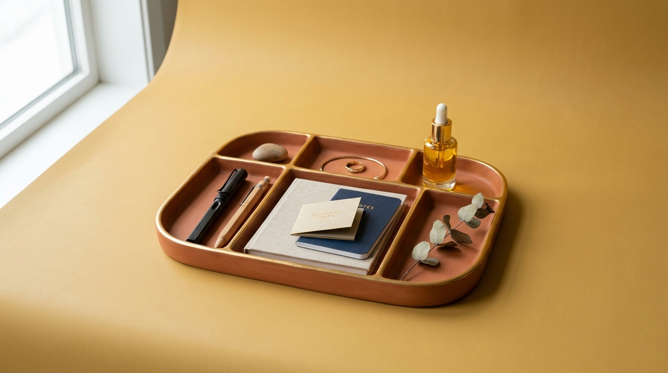 Ceramic Organizer Tray – ST-SCHON Desk Essential